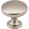 Elements 1-3/16" Diameter Satin Nickel Madison Cabinet Mushroom Knob 3910-SN - alternate 1